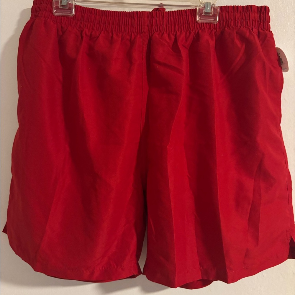 Cromer Resortwear Red Swim Trunks Mens XL 40/42 Mesh Lined Shorts
(852)